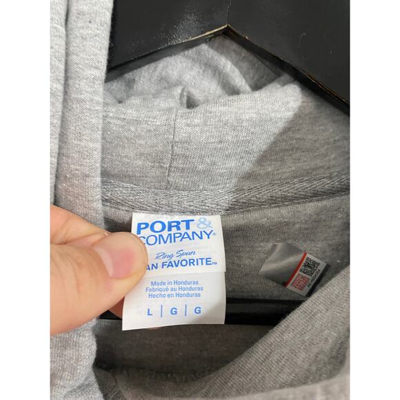 NWOT Nebraska Cornhuskers Gray Hoodie Sweatshirt Size L - Picture 3 of 5